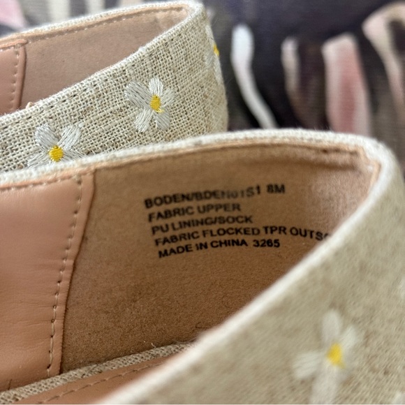 Steve Madden cream Floral daisy Embroidered Mid Strap ballet Flats Mary Jane - Picture 4 of 6